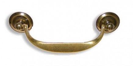 Metal Drop Pull, Antique Brass